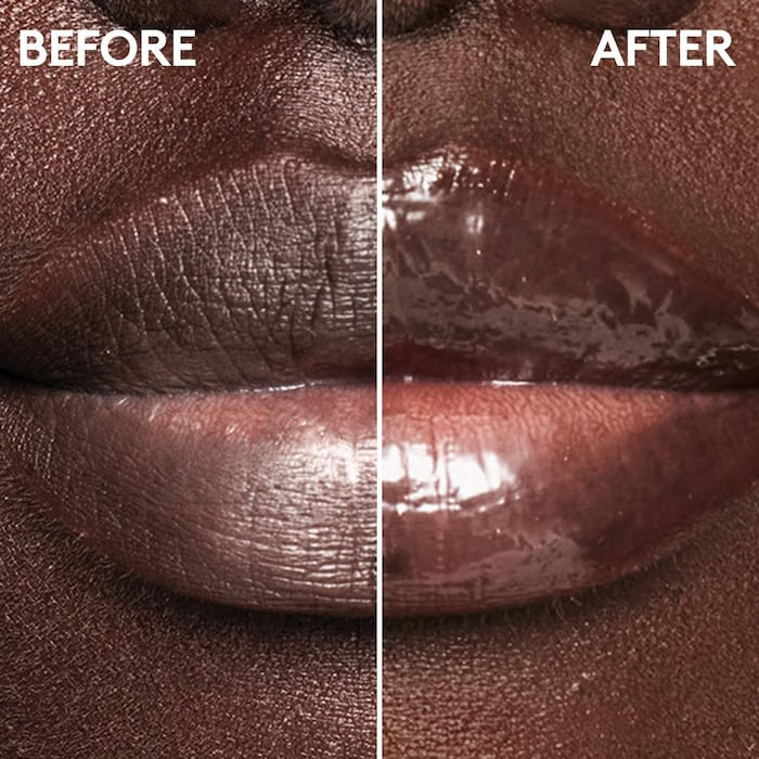 Fenty Beauty by Rihanna Shimmer N Spice Warm Cinnamon Shimmering Lip + Body Duo - סט מסיכת שפתיים בגודל מלא וקרם גוף