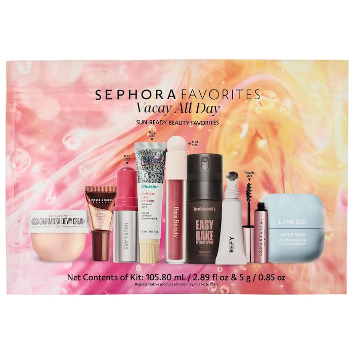 Sephora Favourites Vacay All Day Makeup and Skincare Value Set - מארז ספורה פייבוריטס
