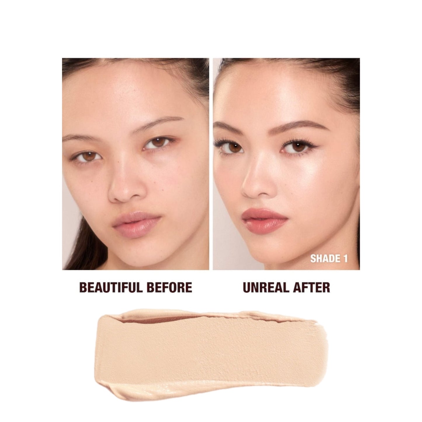Charlotte Tilbury Unreal Skin Sheer Glow Tint Hydrating Foundation Stick - פלולס פילטר סטיק שרלוט טילבורי