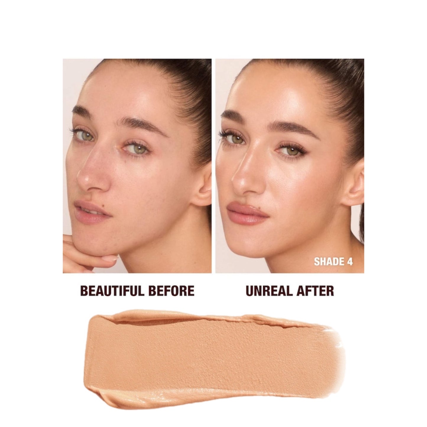 Charlotte Tilbury Unreal Skin Sheer Glow Tint Hydrating Foundation Stick - פלולס פילטר סטיק שרלוט טילבורי