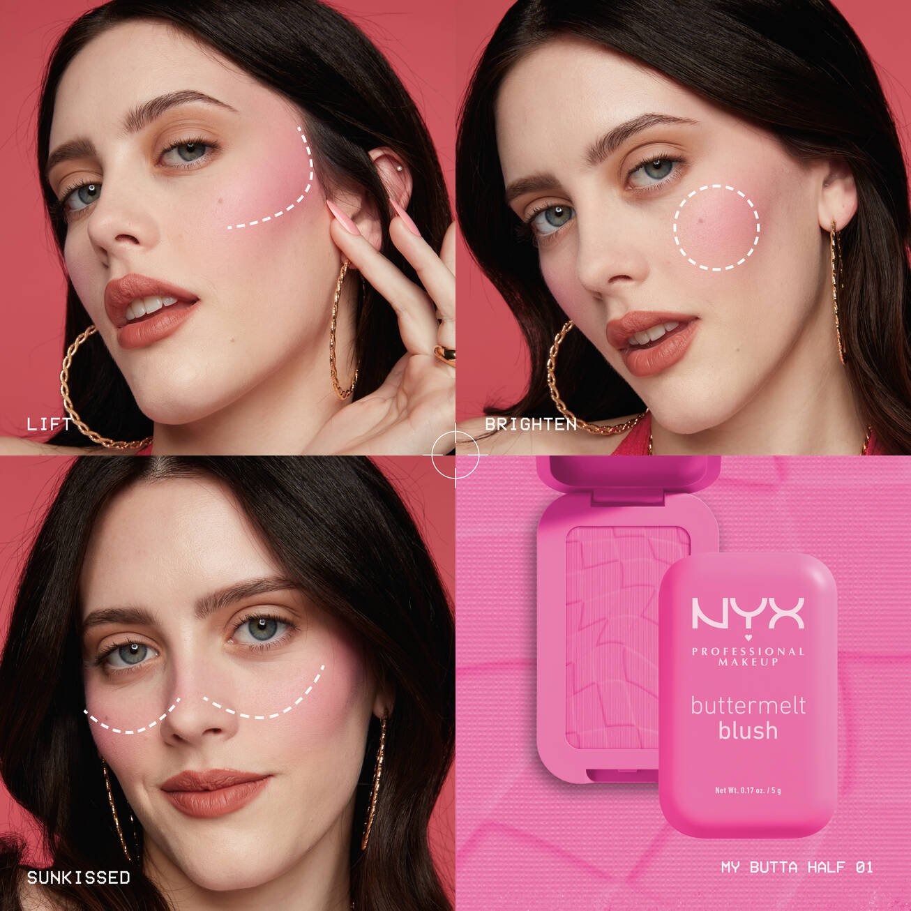 Nyx Buttermelt Blush - סומק אבקתי ניקס