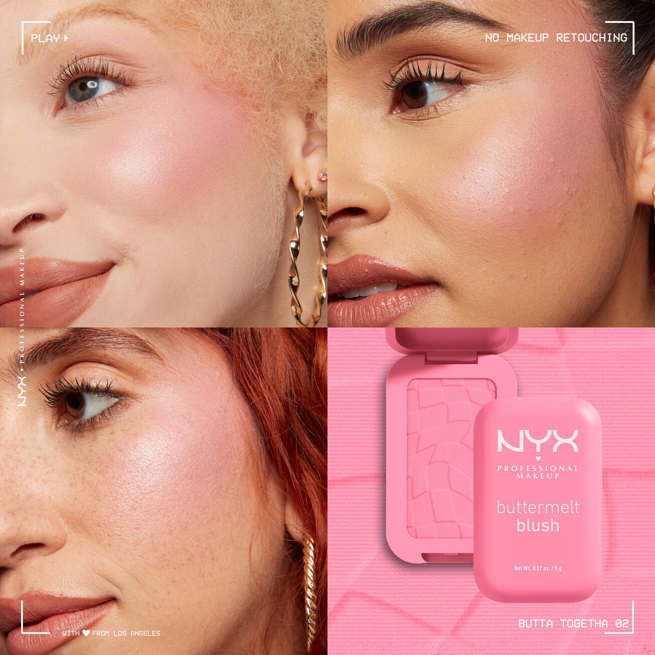 Nyx Buttermelt Blush - סומק אבקתי ניקס