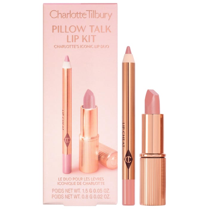 Charlotte Tilbury Mini Pillow Talk Lip Kit - סט מוקטנים שפתון + תוחם שרלוט טילבורי