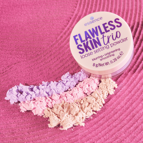 Essence Flawless Skin Trio Loose Setting Powder - פודרה אבקתית אסנס