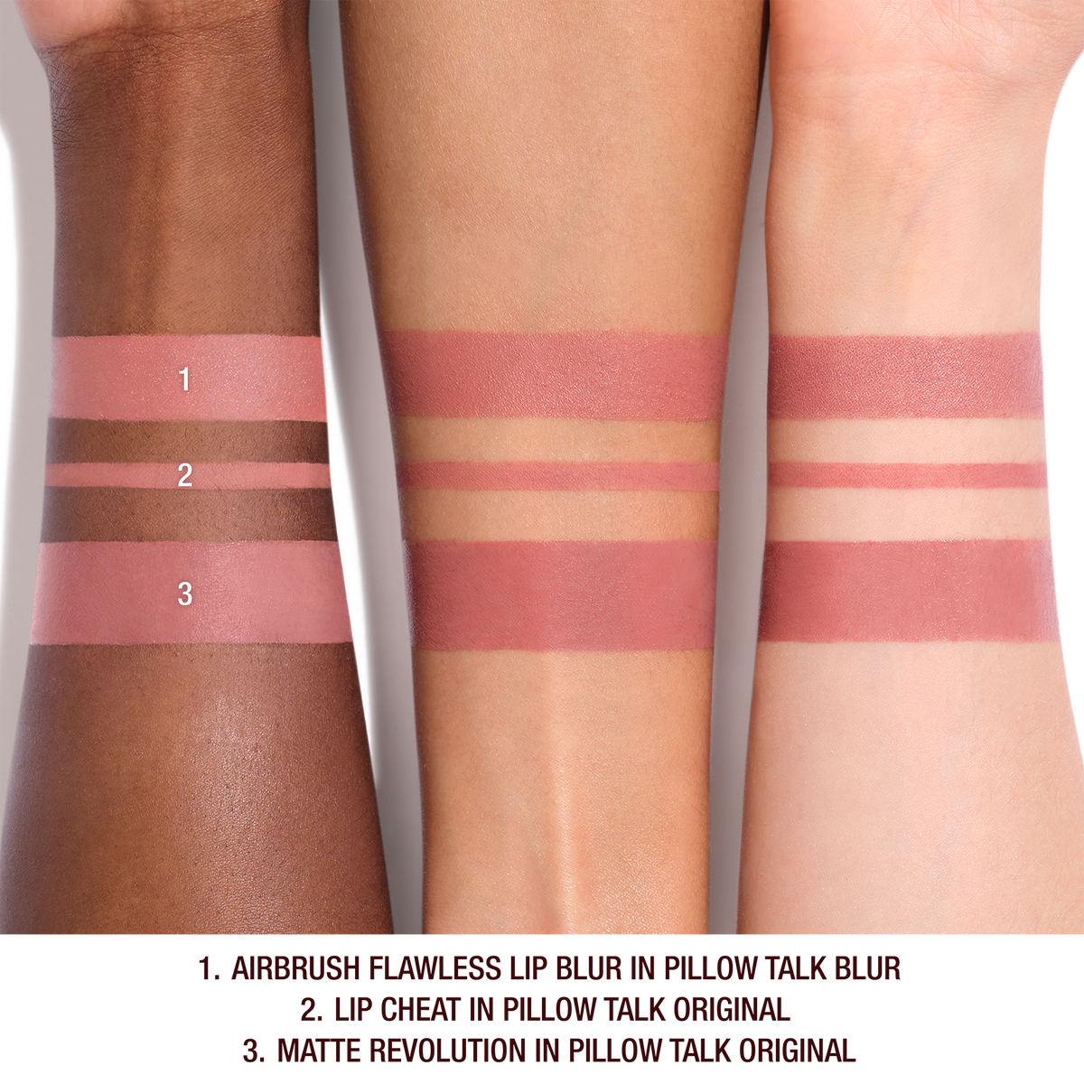 Charlotte Tilbury Pillow Talk Lip Kit - קיט שפתיים מוצרים בגודל מלא שרלוט טילבורי