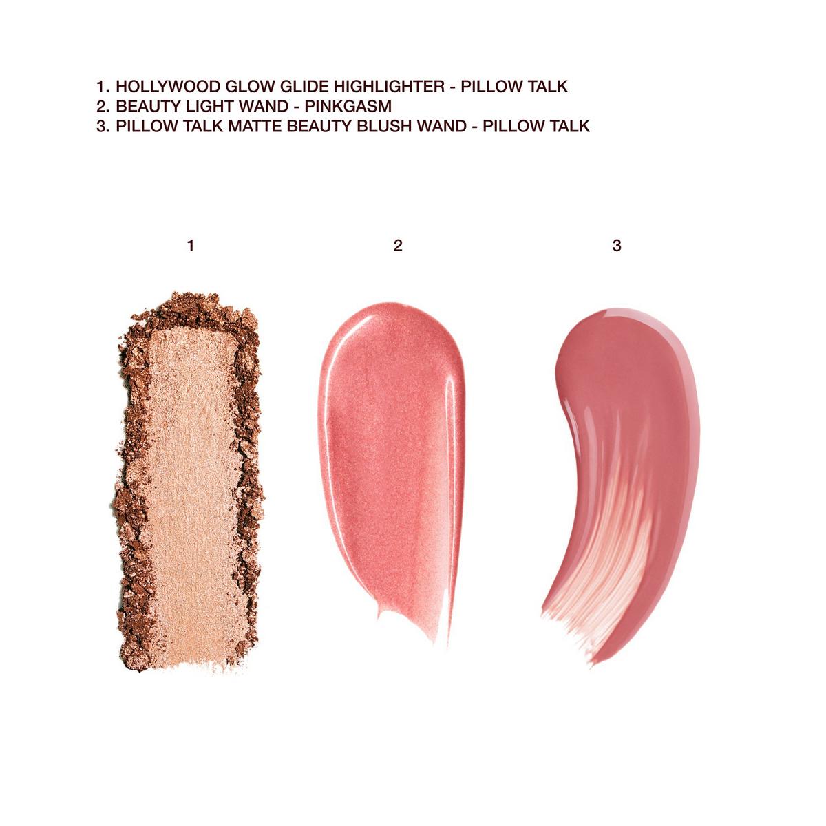 Charlotte Tilbury Hollywood Blush And Glow Glide Kit - מארז מוצרים בגודל מלא שרלוט טילבורי