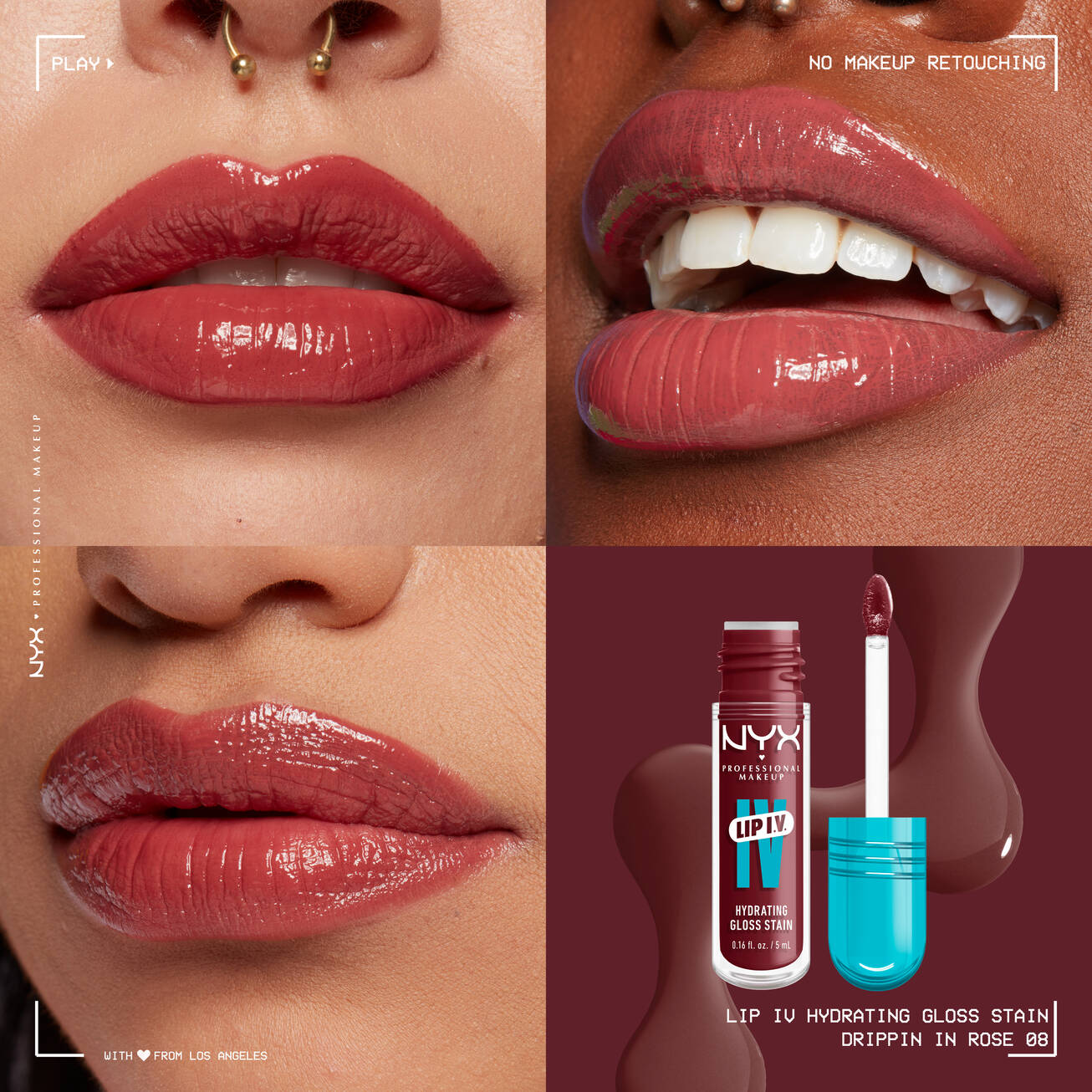Nyx Lip I.V. Hydrating Lip Gloss Stain - טינט לשפתיים ניקס