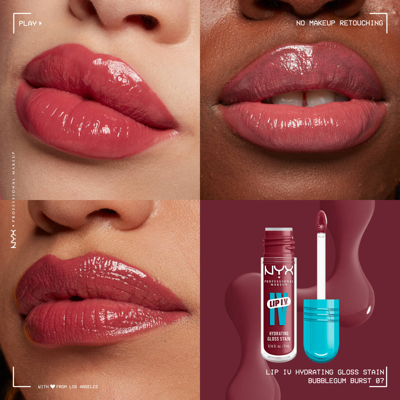 Nyx Lip I.V. Hydrating Lip Gloss Stain - טינט לשפתיים ניקס