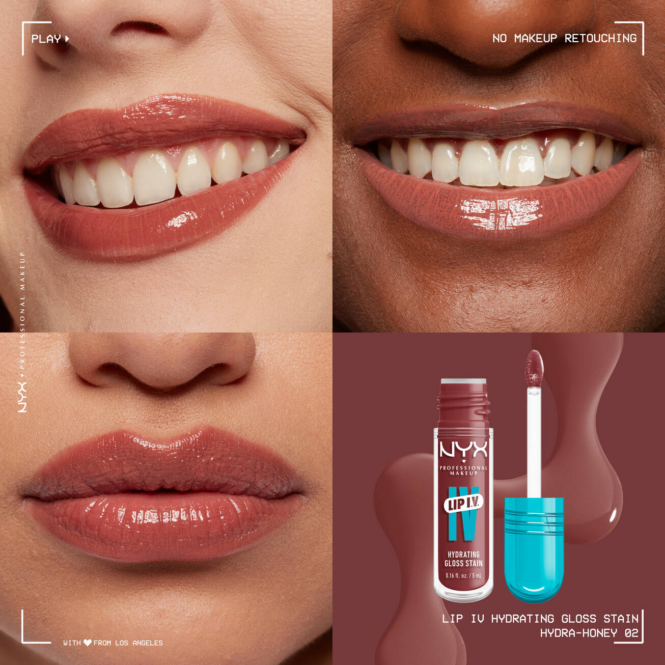 Nyx Lip I.V. Hydrating Lip Gloss Stain - טינט לשפתיים ניקס