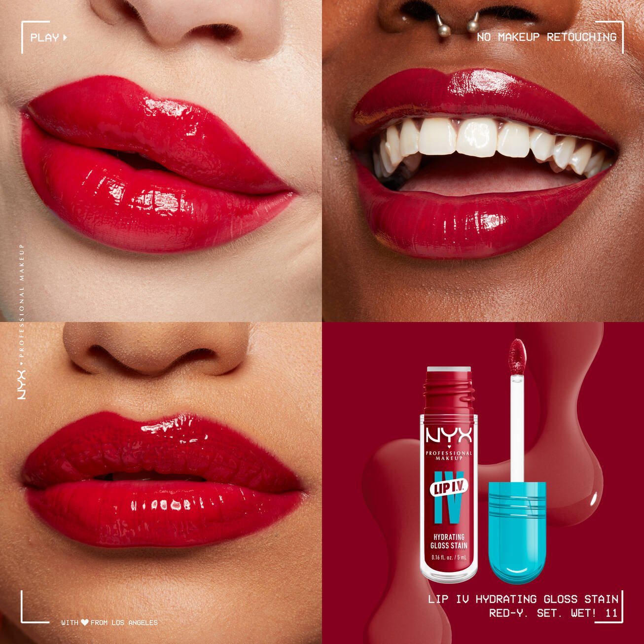 Nyx Lip I.V. Hydrating Lip Gloss Stain - טינט לשפתיים ניקס