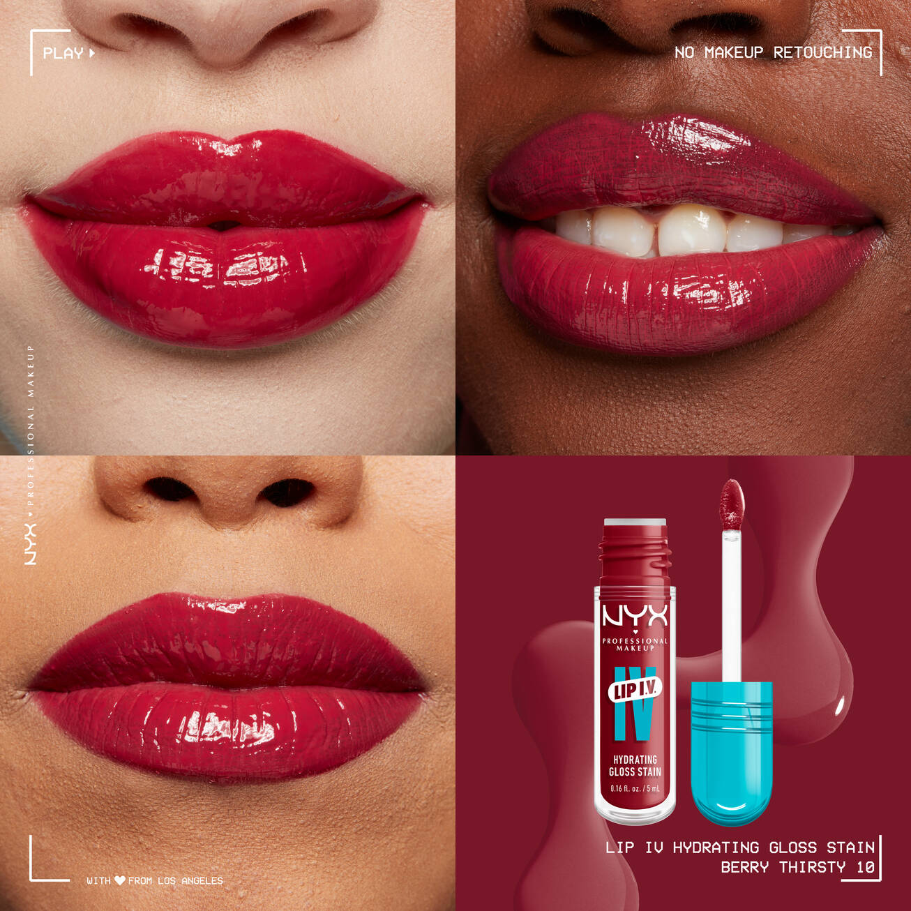 Nyx Lip I.V. Hydrating Lip Gloss Stain - טינט לשפתיים ניקס