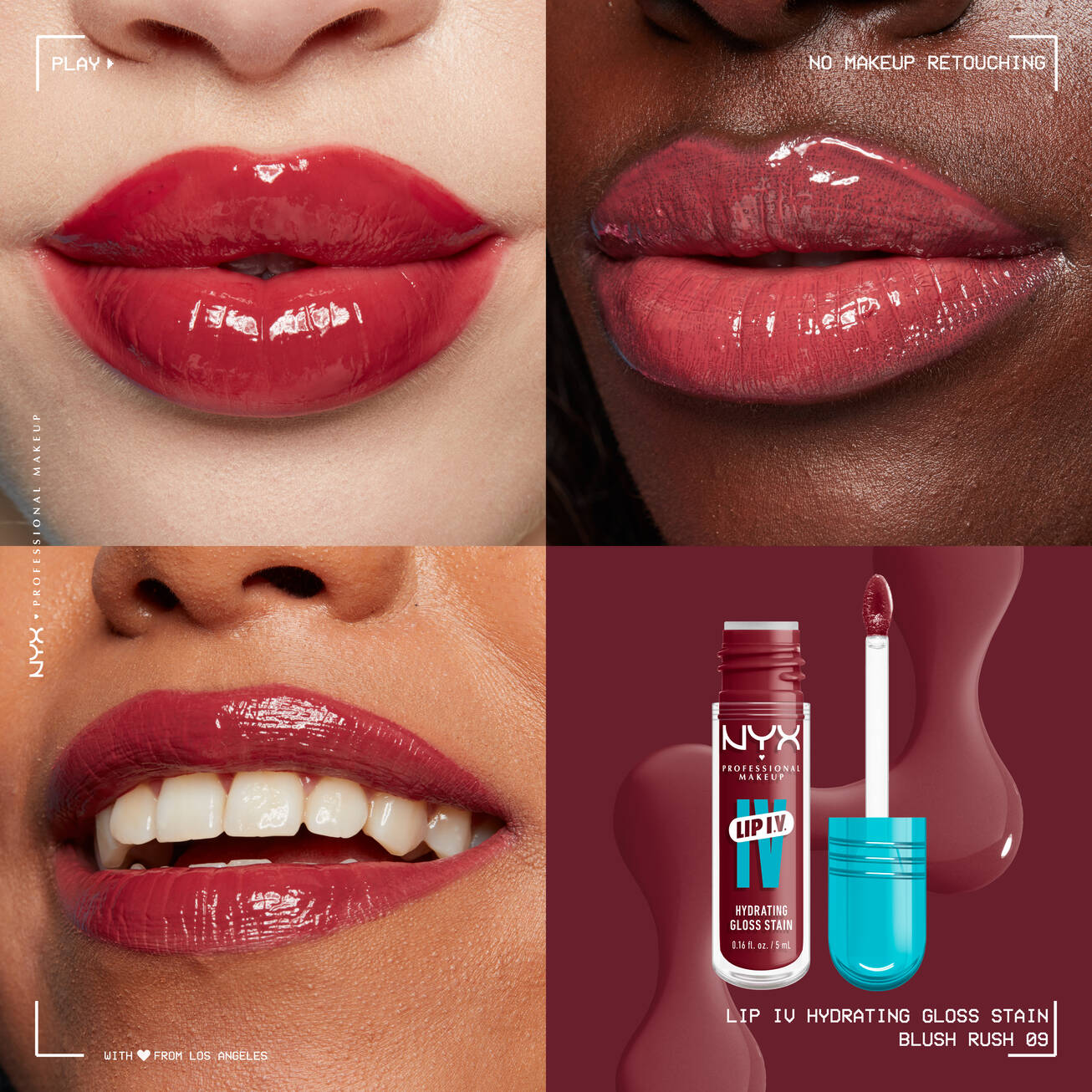 Nyx Lip I.V. Hydrating Lip Gloss Stain - טינט לשפתיים ניקס