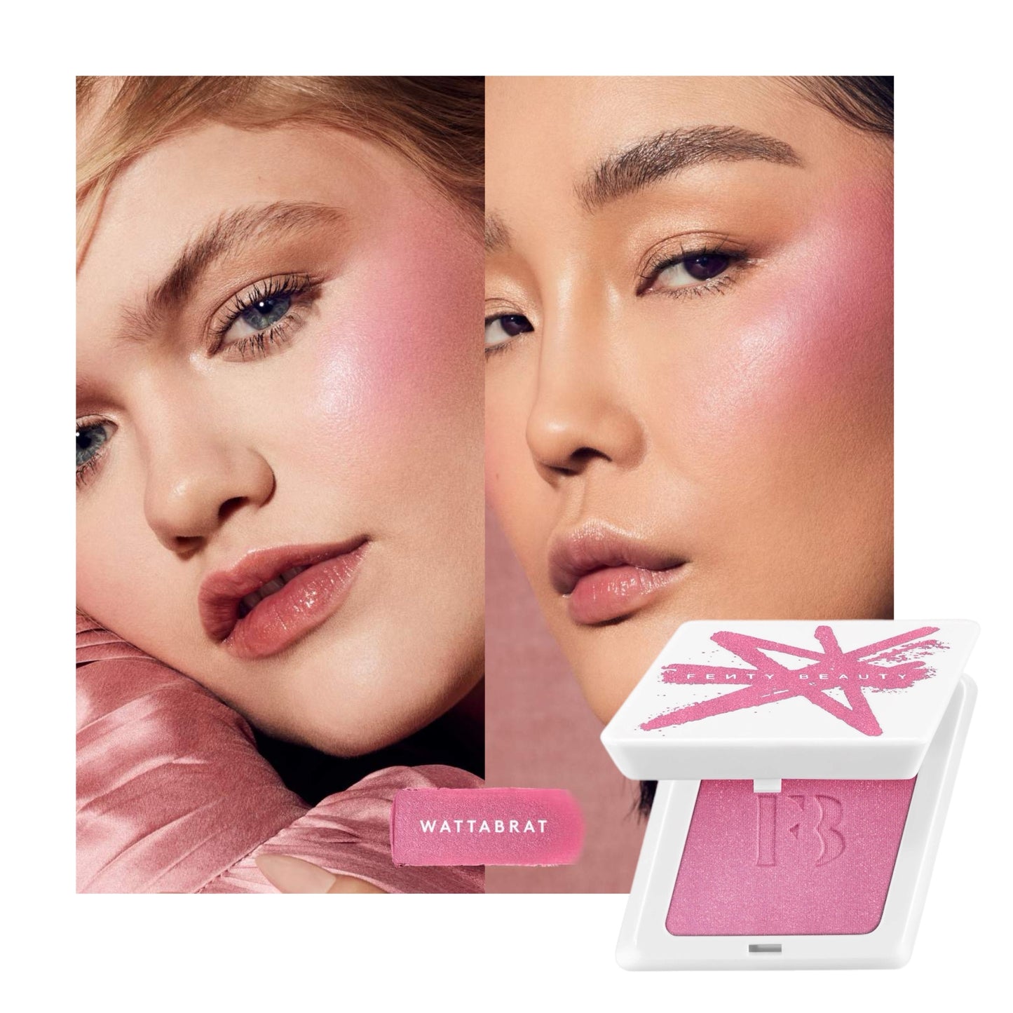 Fenty Beauty Cheeks Suede Waterproof Powder Blush - סומק אבקתי פנטי