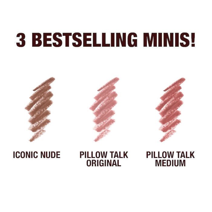 Charlotte Tilbury Mini Iconic Lip Cheat Lip Liner Trio - מארז שלושה תוחמים מוקטנים שרלוט טילבורי