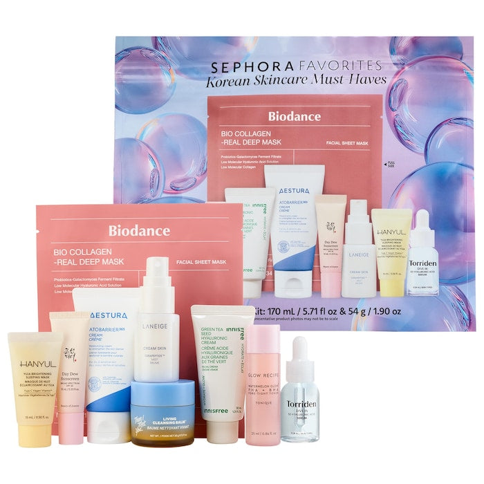 Sephora Favourites Korean Skincare Must-Haves Set- מארז ספורה פייבוריטס טיפוח קוריאני
