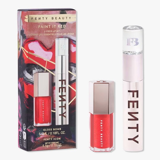 Fenty Beauty Paint It Red 2-Piece Lip Set - סט פנטי אדום