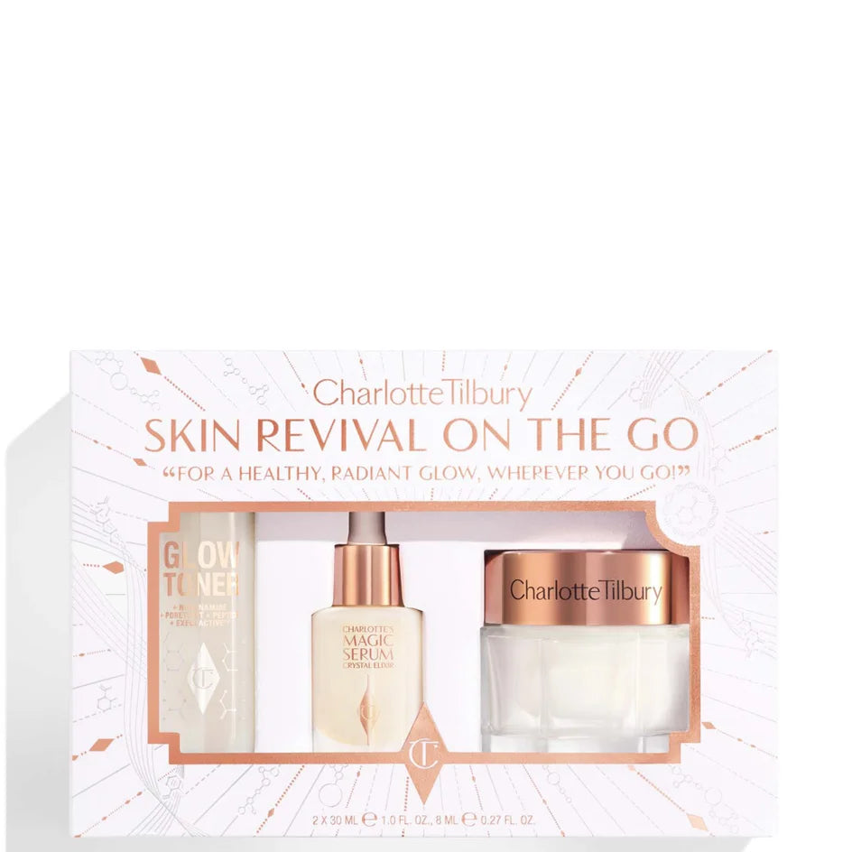 Charlotte Tilbury Skin Revival On The Go - מארז מוצרים מוקטנים שרלוט טילבורי