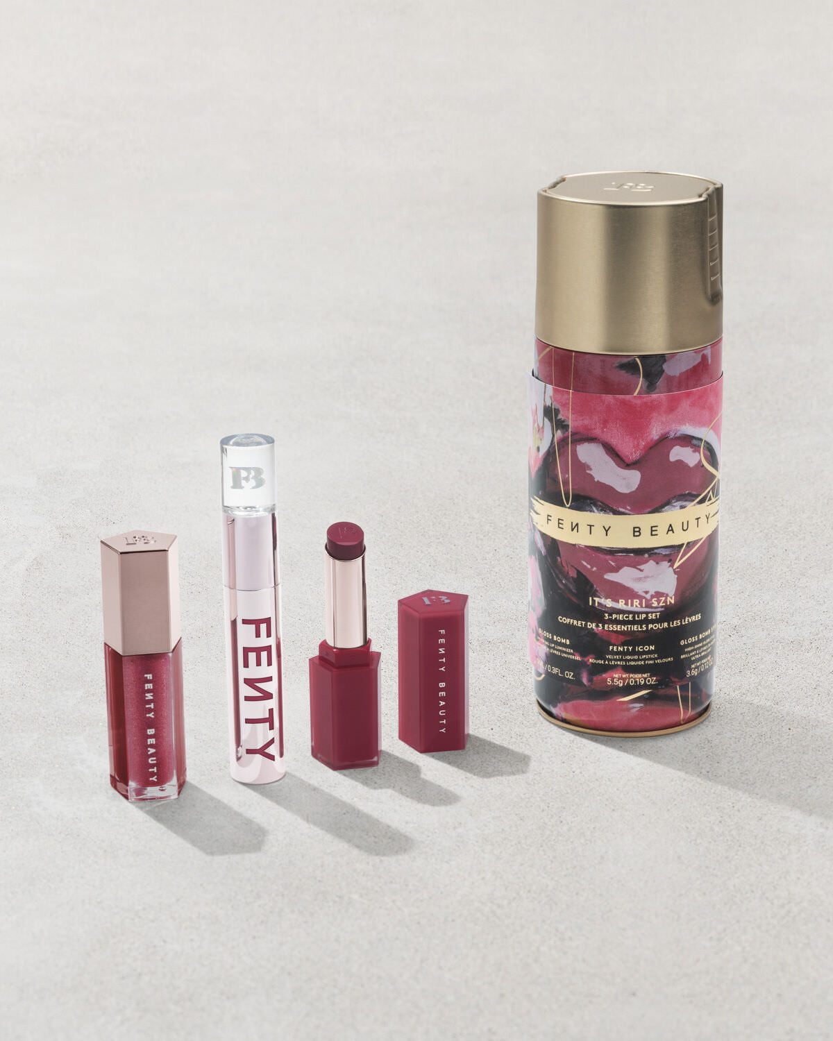 Fenty Beauty It's Riri Season 3-Piece Lip Set - סט שפתיים 3 מוצרים בגודל מלא פנטי ביוטי