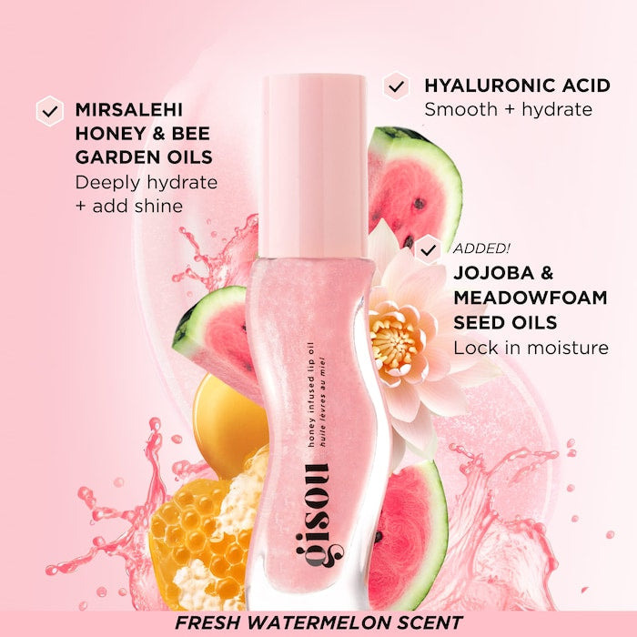 Gisou Honey Glow Icons Hair & Lip Set - מארז גיסו