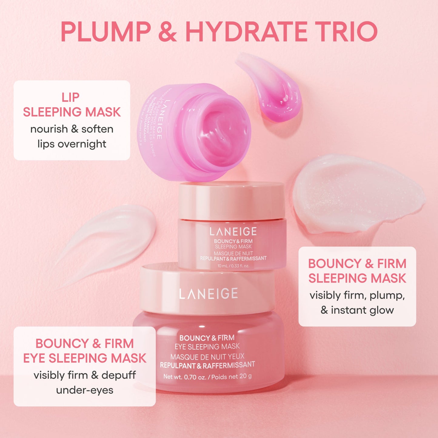 Laneige Plump & Hydrate Trio - מארז לינאג׳