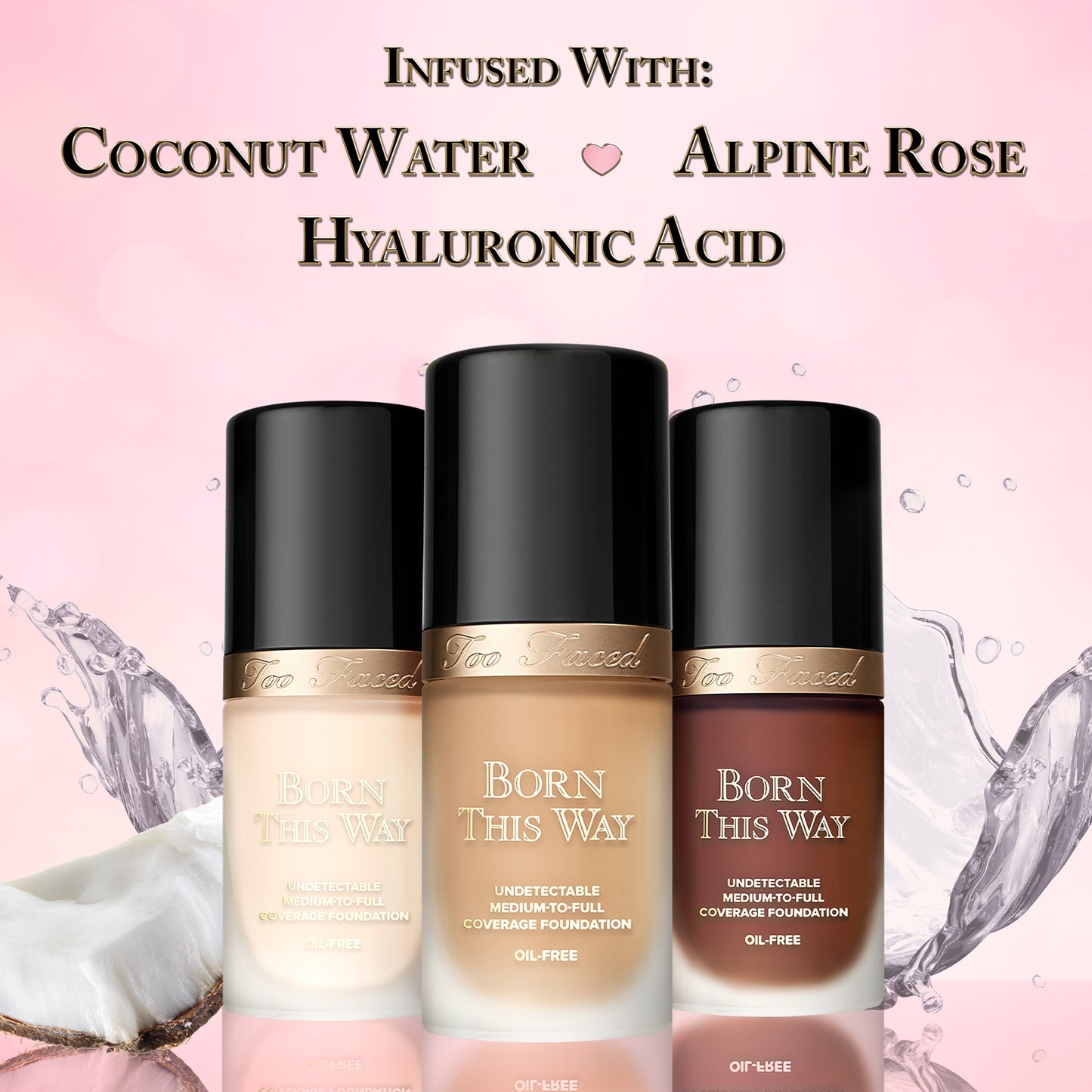 Too Faced Born This Way Foundation - מייקאפ של טו פייסד