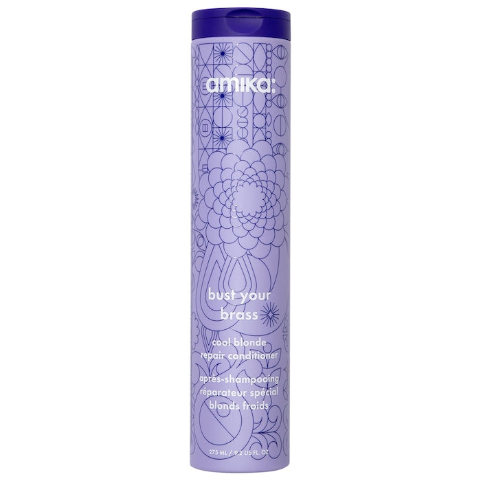 Amika Bust Your Brass Blonde Purple Conditioner - מרכך סגול אמיקה