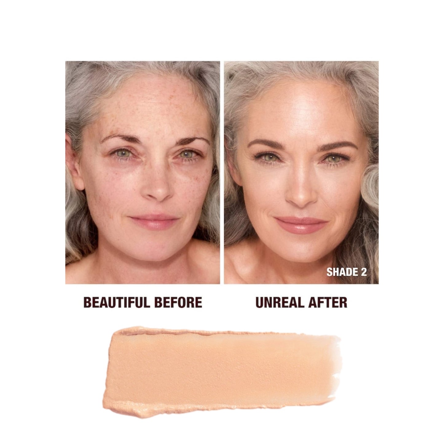 Charlotte Tilbury Unreal Skin Sheer Glow Tint Hydrating Foundation Stick - פלולס פילטר סטיק שרלוט טילבורי