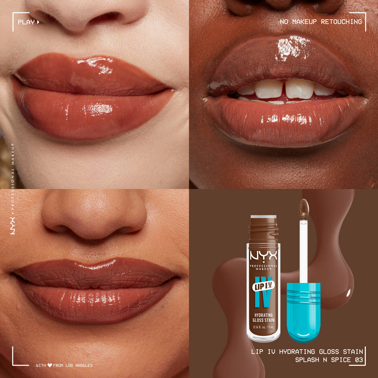 Nyx Lip I.V. Hydrating Lip Gloss Stain - טינט לשפתיים ניקס
