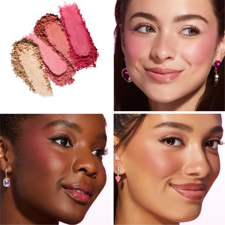 Too Faced Jewel Crush Blush & Highlighter Face Palette - פלטת פנים טו פייסד