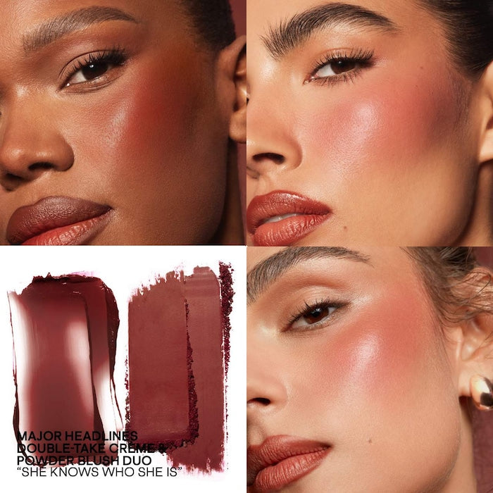 Patrick Ta Major Headlines Double-Take Crème & Powder Blush Duo - סומק פטריק טה קרמי & אבקתי