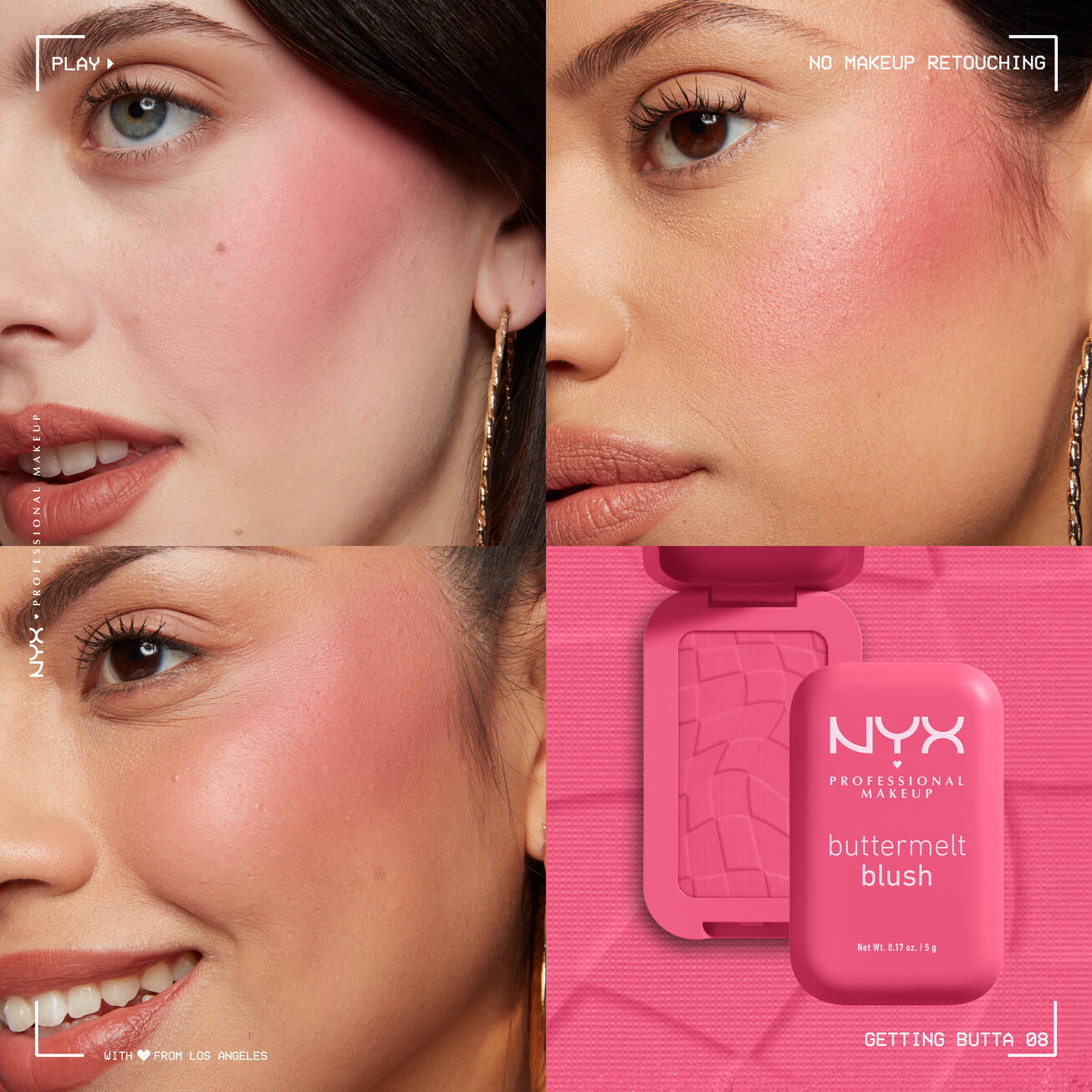 Nyx Buttermelt Blush - סומק אבקתי ניקס