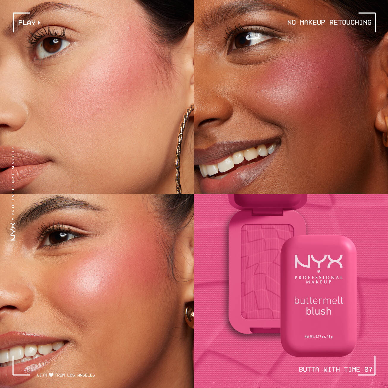 Nyx Buttermelt Blush - סומק אבקתי ניקס