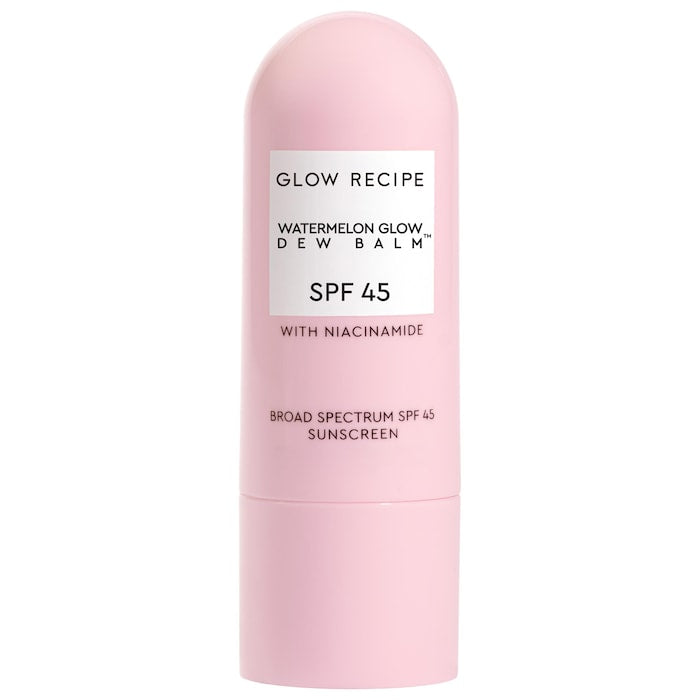 Glow Recipe Watermelon Glow Niacinamide Dew Balm Face Sunscreen Stick- סטיק קרם הגנה שקוף גלואו רספי