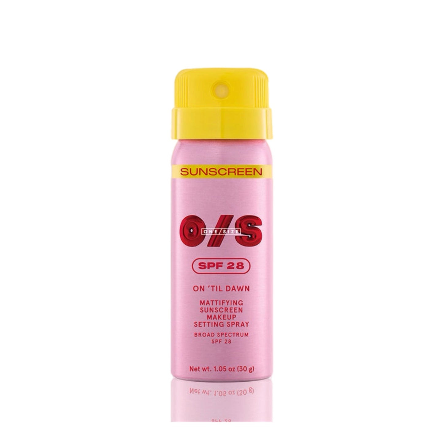 One Size On ‘Til Dawn Mattifying Sunscreen Makeup Setting Spray Spf 28 - ספריי מקבע של וואן סייז עם הגנה מהשמש