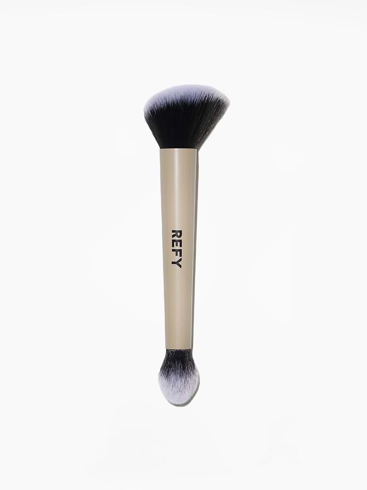 Refy Duo Complexion Brush - מברשת דו צדדית ריפיי אבקתיים