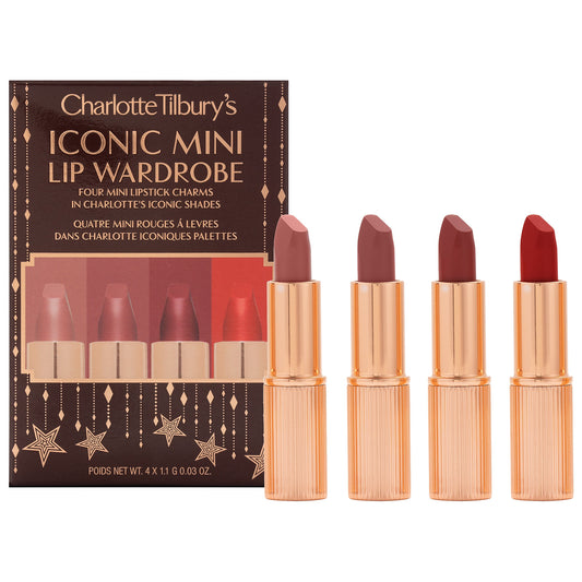 Charlotte Tilbury Iconic Mini Lip Wardrobe - סט מיני שפתונים של שרלוט טילבורי