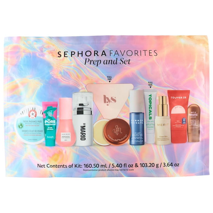 Sephora Favorites Prep & Set Makeup and Skincare Value Set - מארז טיפוח ואיפור ספורה פייבוריטס