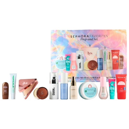 Sephora Favorites Prep & Set Makeup and Skincare Value Set - מארז טיפוח ואיפור ספורה פייבוריטס