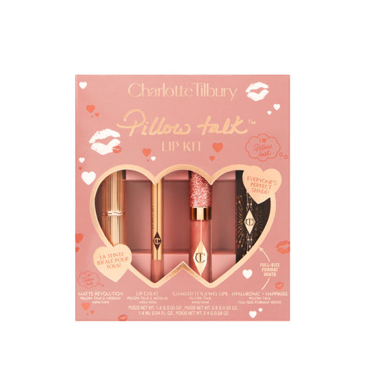 Charlotte tilbury Pillow Talk Lip Wardrobe Limited Edition Lip Kit - מארז לשפתיים שרלוט טילבורי