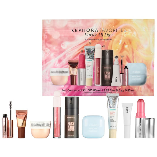 Sephora Favourites Vacay All Day Makeup and Skincare Value Set - מארז ספורה פייבוריטס