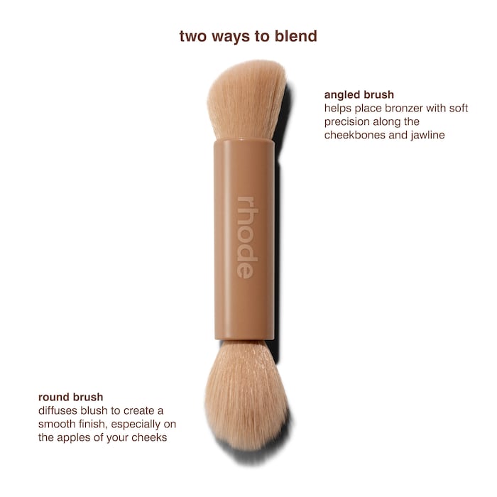 Rhode Pocket Brush Double-Ended Makeup Brush - המברשת של רוד - החנות שמוכרת את מוצרי ספורה בארץ