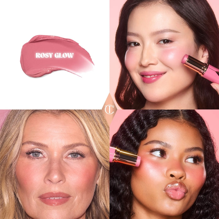 Charlotte Tilbury Unreal Lip + Cheek Glow Blush Stick with Hyaluronic Acid - סומק סטיק שרלוט טילבורי - החנות שמוכרת את מוצרי ספורה בארץ