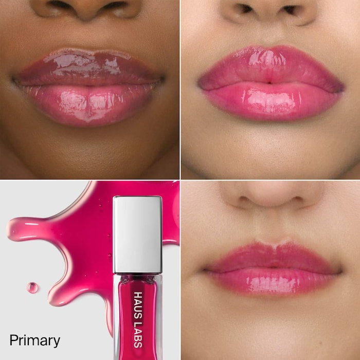 Haus Labs Mini PhD Hybrid Hydrating Tinted Lip Oil - שמן שפתיים בגודל מוקטן של האוס לבס