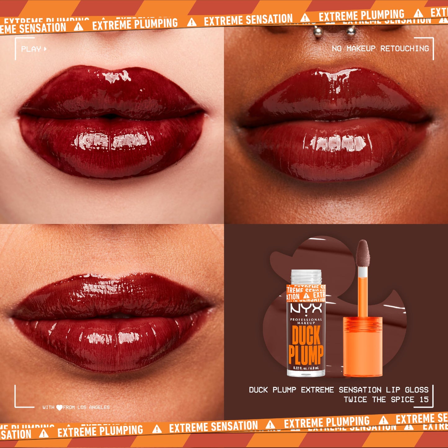 Nyx Duck Plump High Pigment Lip Gloss - גלוס מנפח ניקס