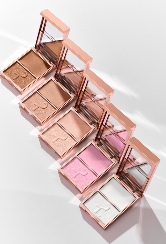 Patrick Ta Major Glow Creme & Powder Light Reflecting Translucent Highlighter Duo - הייליטר פטריק טה קרמי & אבקתי