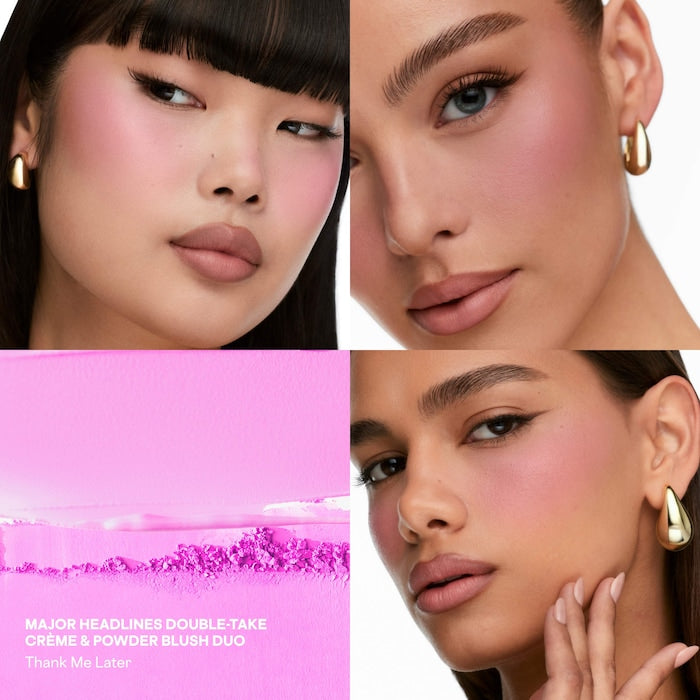 Patrick Ta Major Headlines Double-Take Crème & Powder Blush Duo - סומק פטריק טה קרמי & אבקתי - החנות שמוכרת את מוצרי ספורה בארץ