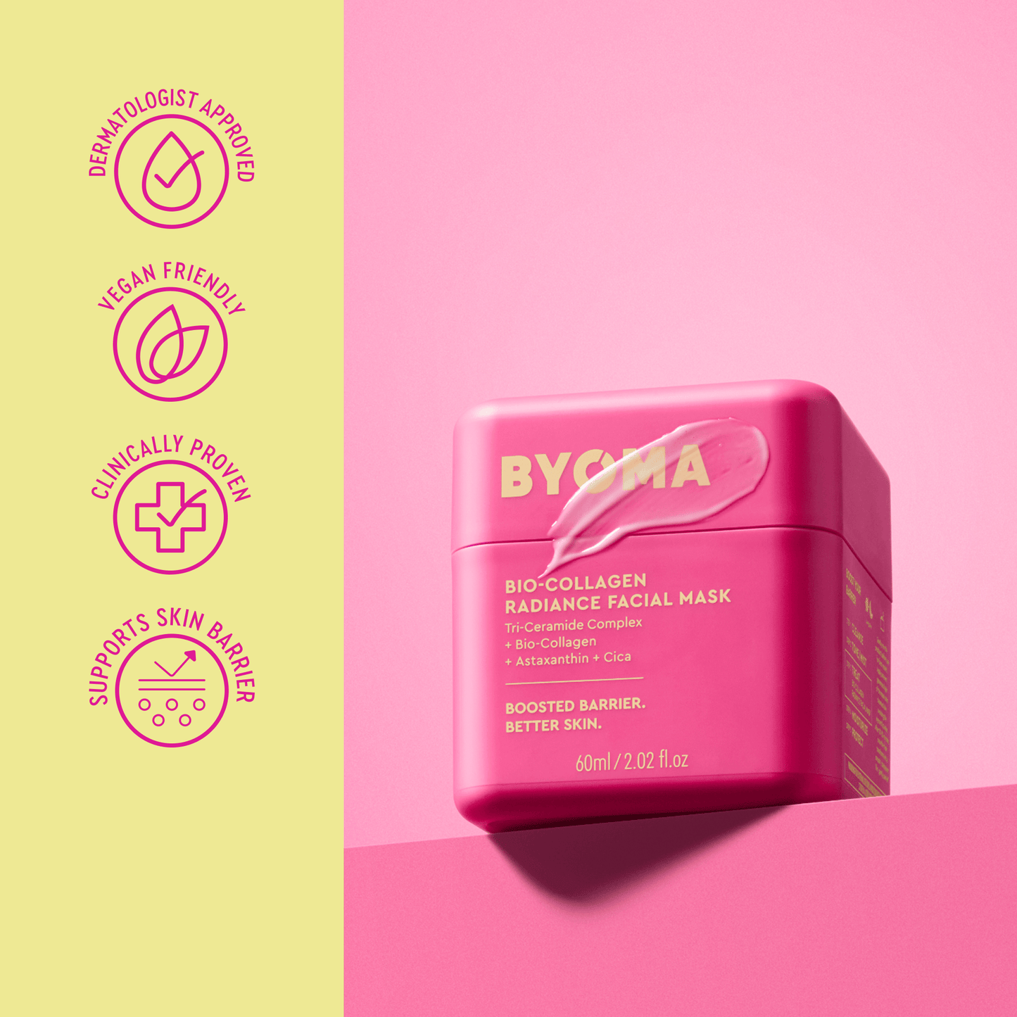Byoma Bio Collagen Radiance Facial Mask - מסיכת קולגן ביומה - החנות שמוכרת את מוצרי ספורה בארץ