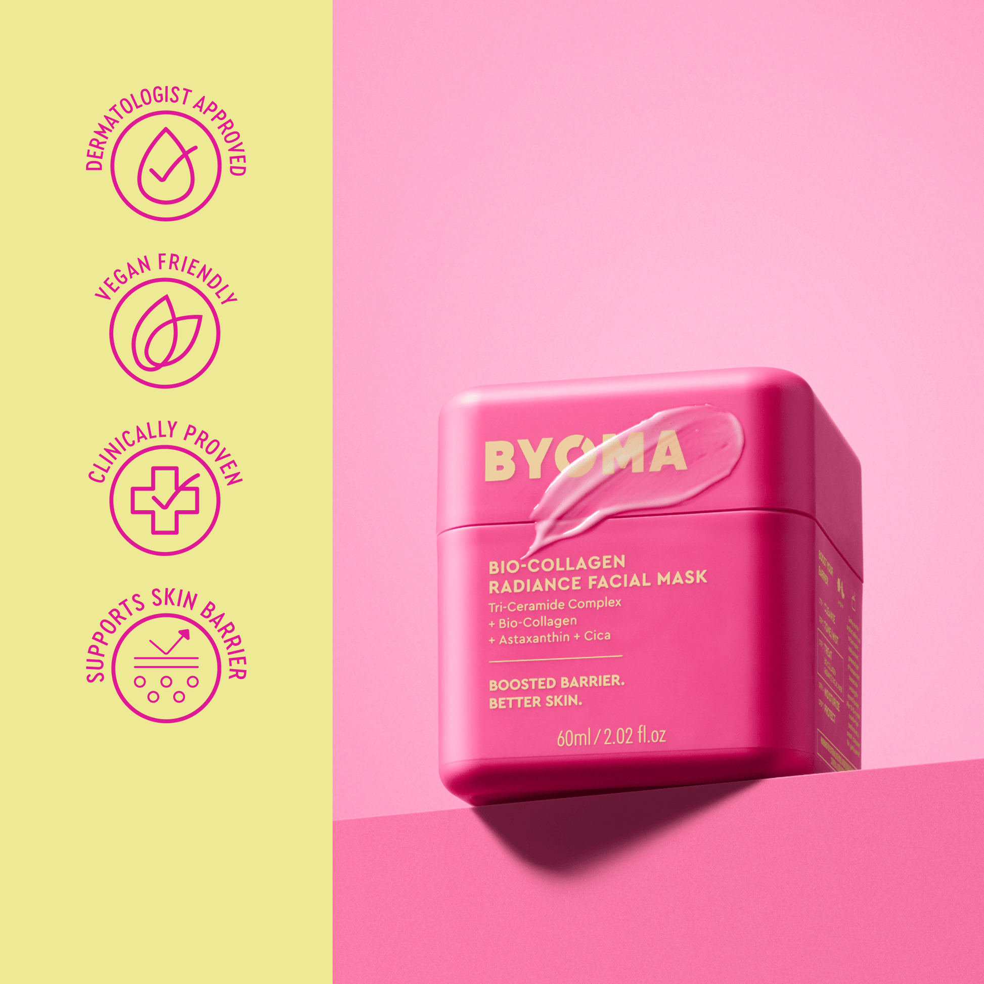 Byoma Bio Collagen Radiance Facial Mask - מסיכת קולגן ביומה - החנות שמוכרת את מוצרי ספורה בארץ