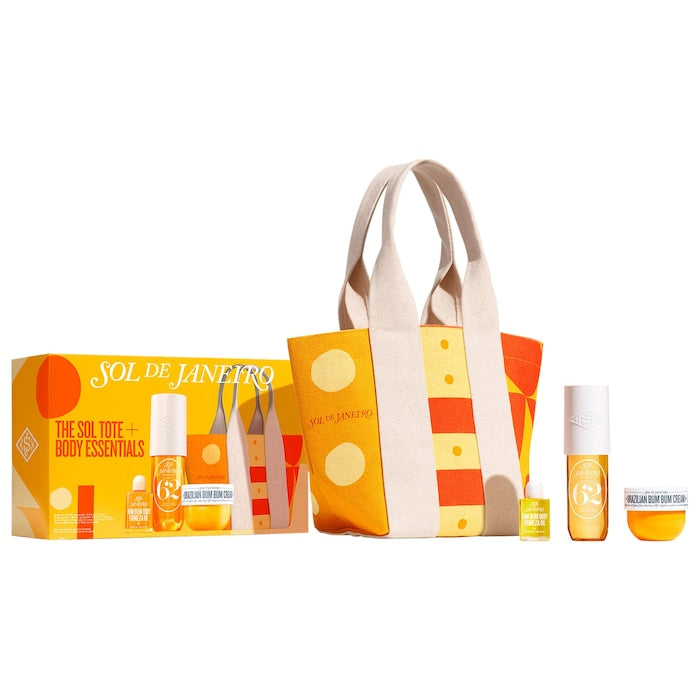 Sol de Janeiro Limited Edition Sol Tote + Body Essentials Set - מארז מהדורה מוגבלת סול דה זנירו