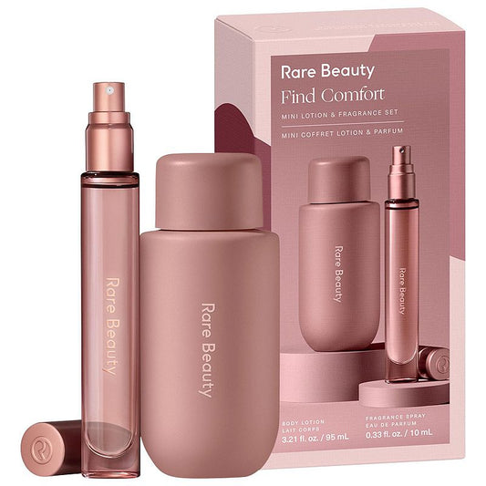 Rare Beauty Mini Find Comfort Lotion & Fragrance Set - מארז קרם גוף & בושם מוקטנים רייר ביוטי